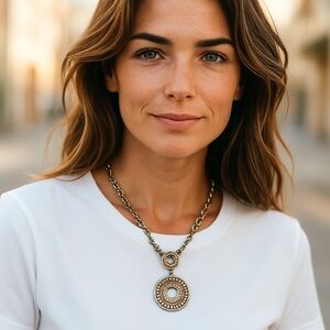 Designer Inspired Silver Pendant